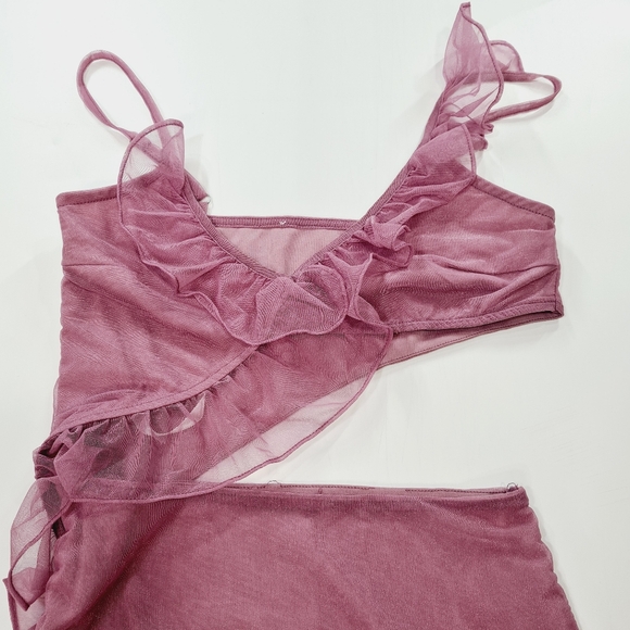 MORE TO COME Payton Ruffle Dress in Pink - Picture 4 of 12